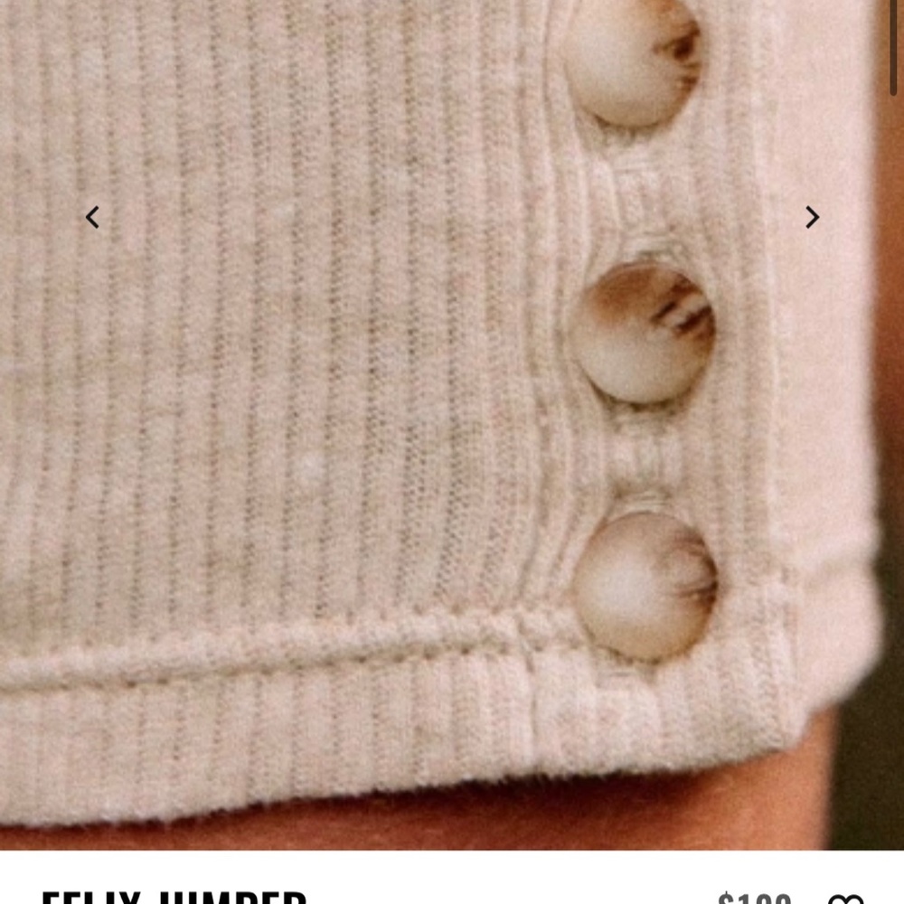 ISO Sezane Felix Mottled Beige XS or S - Picture 3 of 4